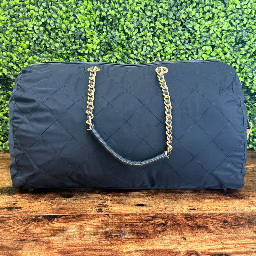 Prada Tessuto Nylon Quilted Chain Tote