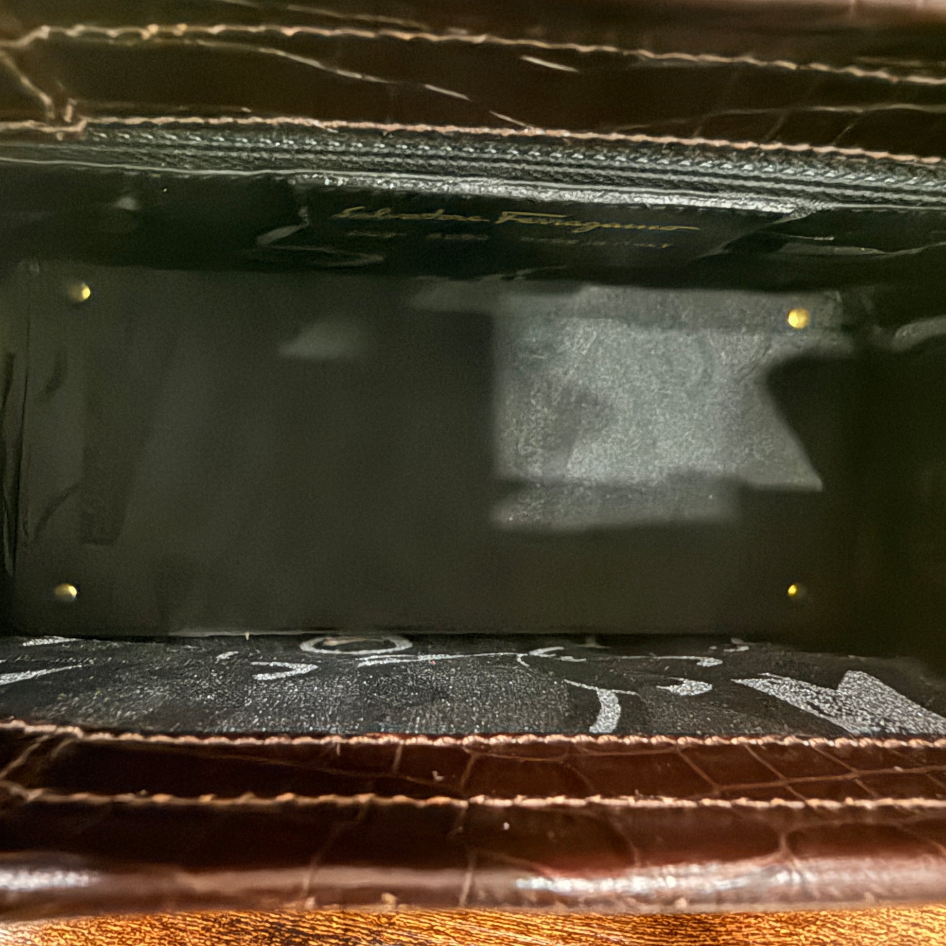 Salvatore Ferragamo Vera Leather Handbag
