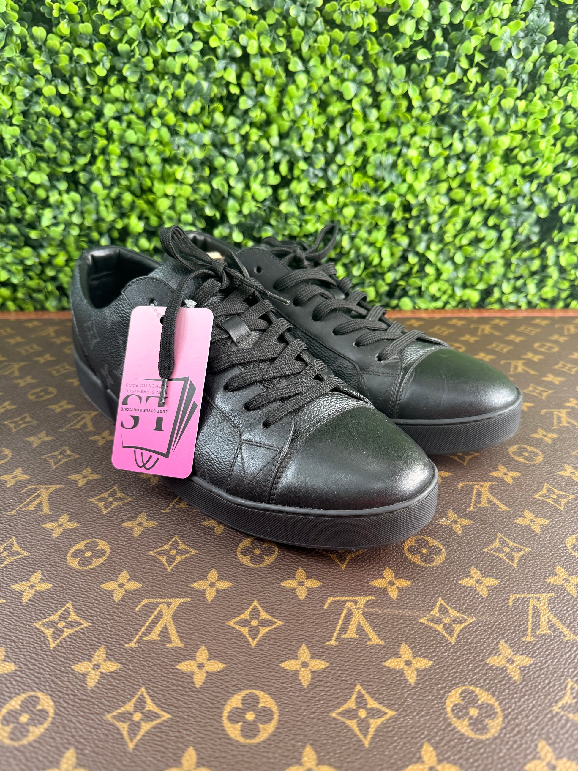 Louis Vuitton Monogram Eclipse Low Top Black Sneakers