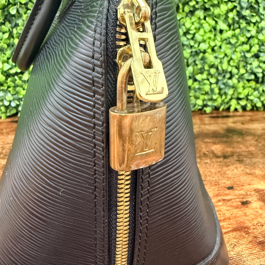 Louis Vuitton Black Alma PM Epi Leather