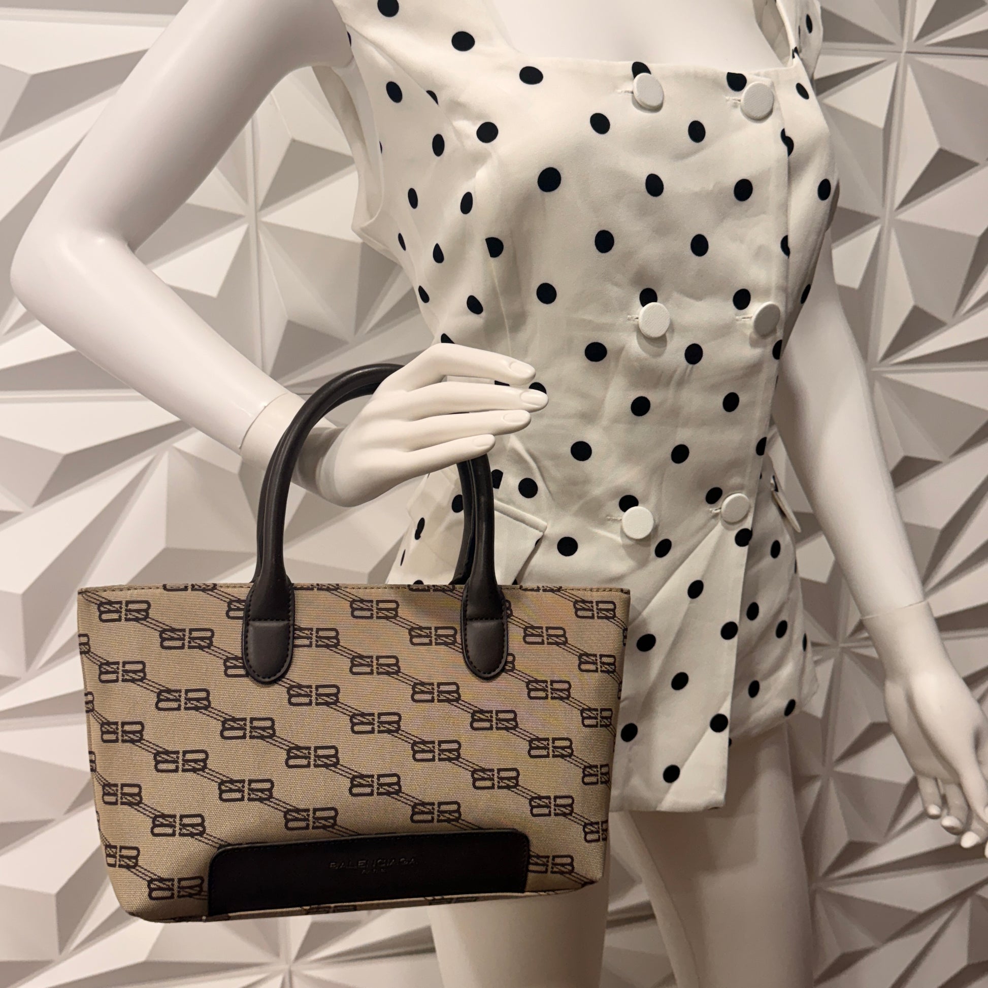Balenciaga BB Print Tote Bag