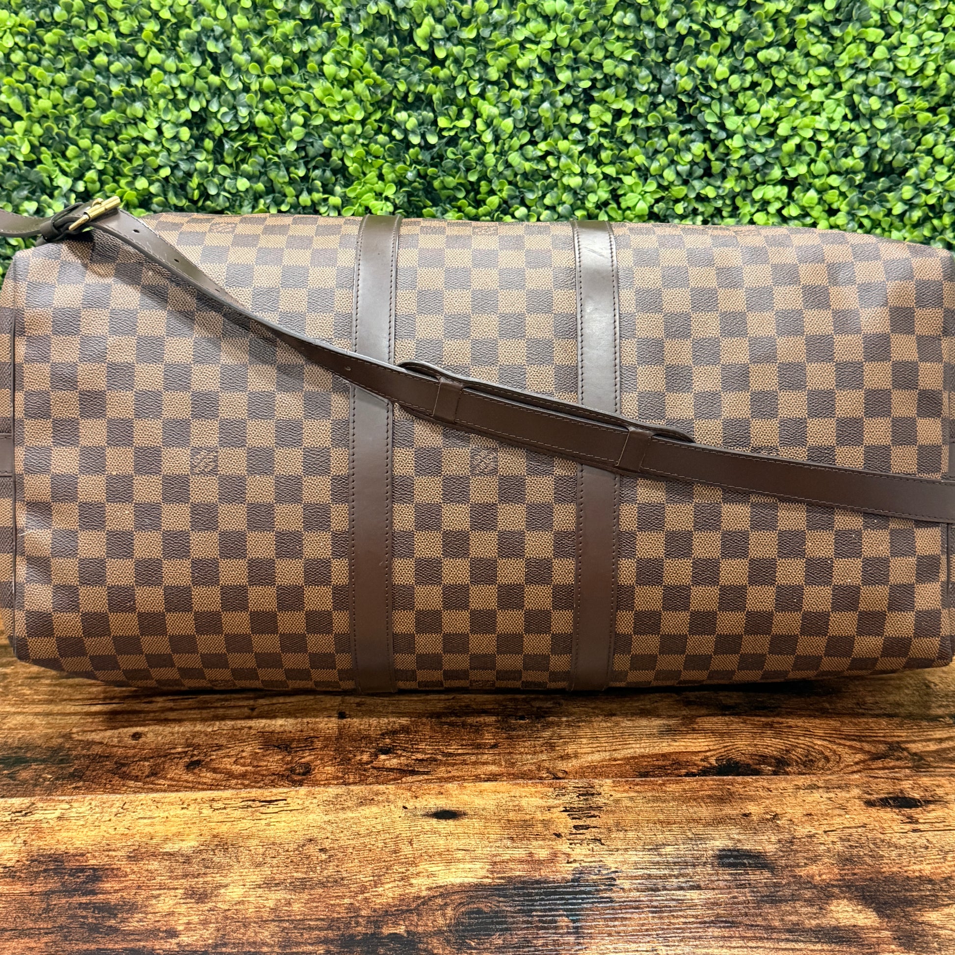 Louis Vuitton Keepall Damier Ebene w/Strap