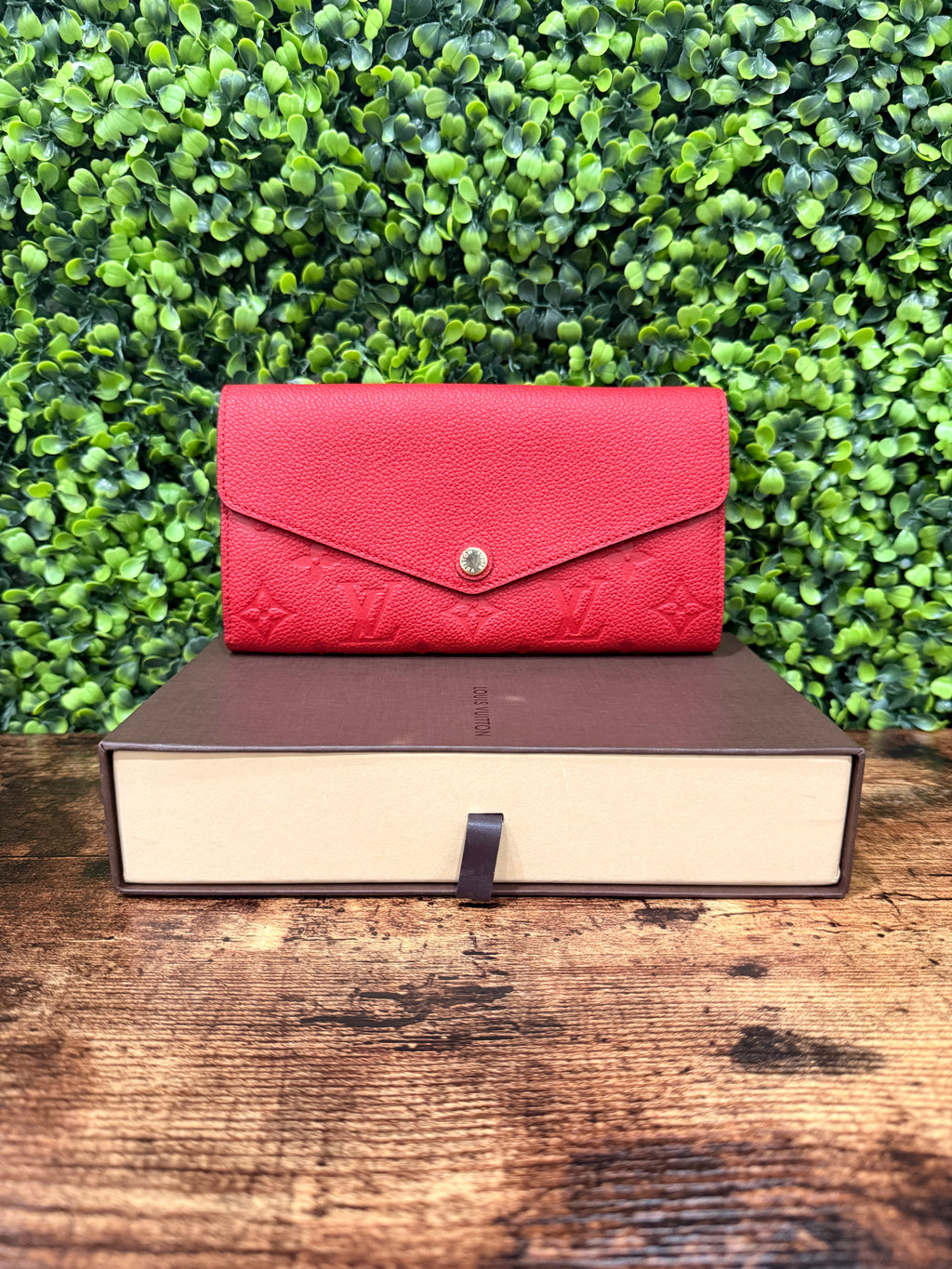 Louis Vuitton Wallet Empreinte Red