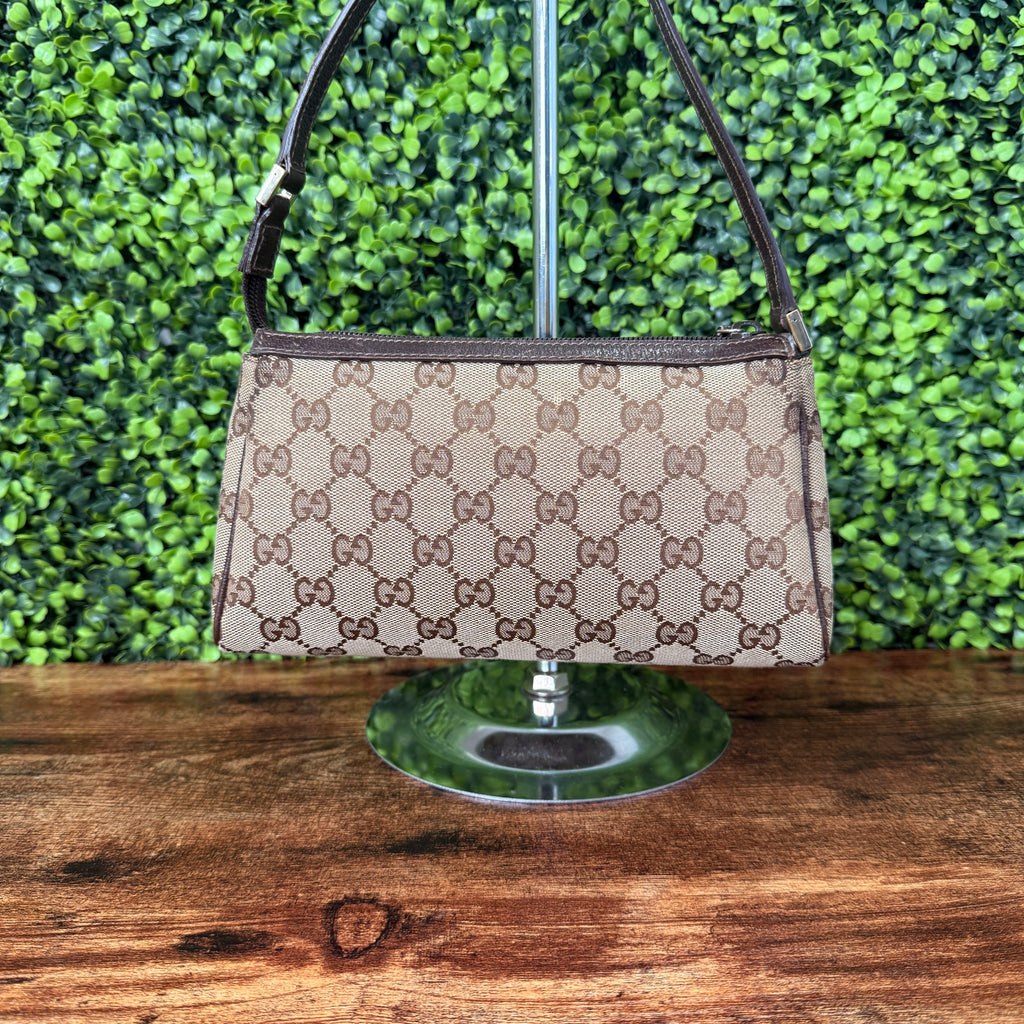 Gucci Canvas Pouch Brown