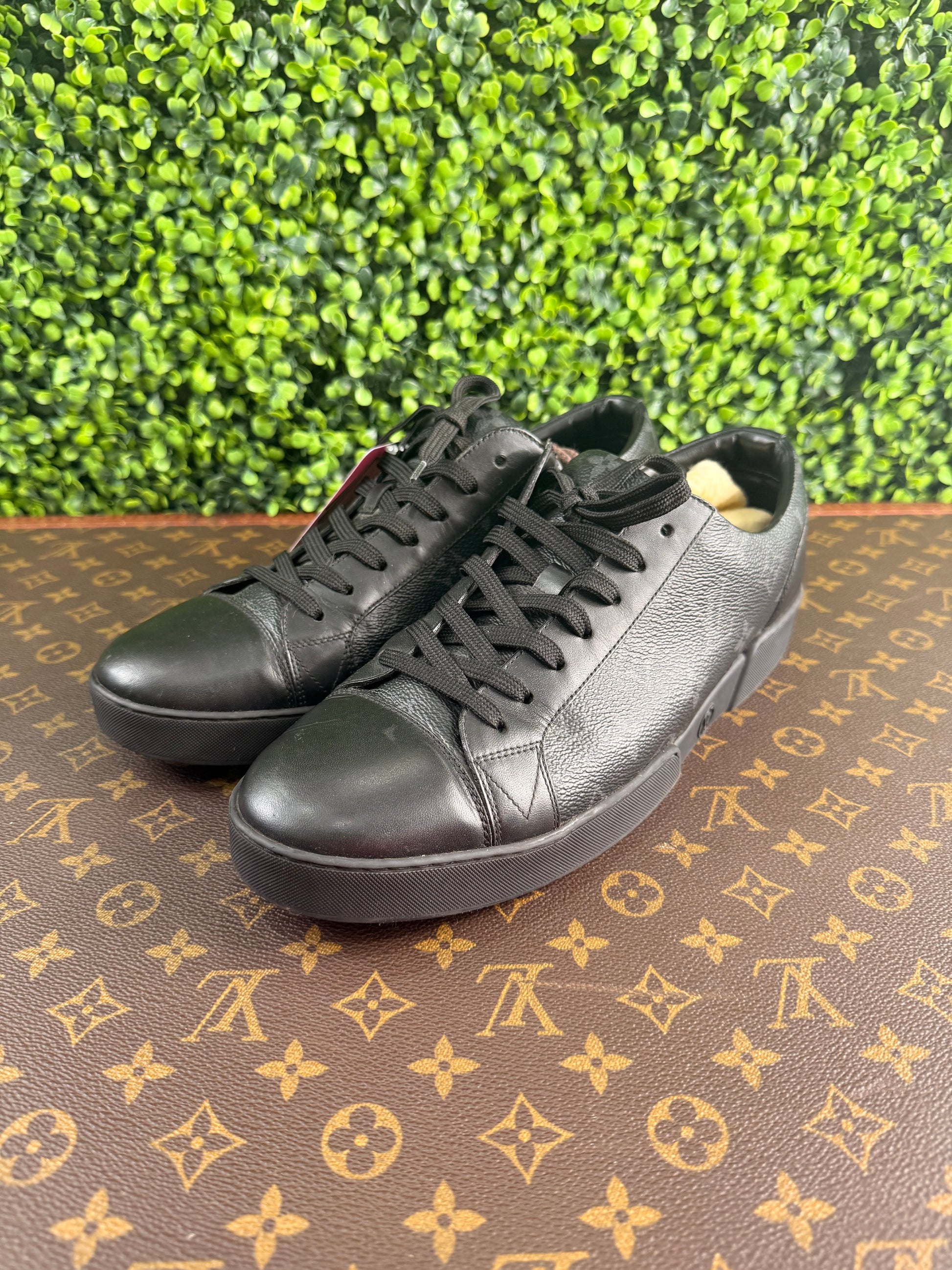 Louis Vuitton Monogram Eclipse Low Top Black Sneakers