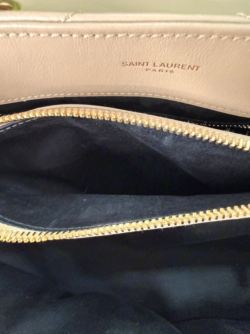YSL Leather Loulou Beige
