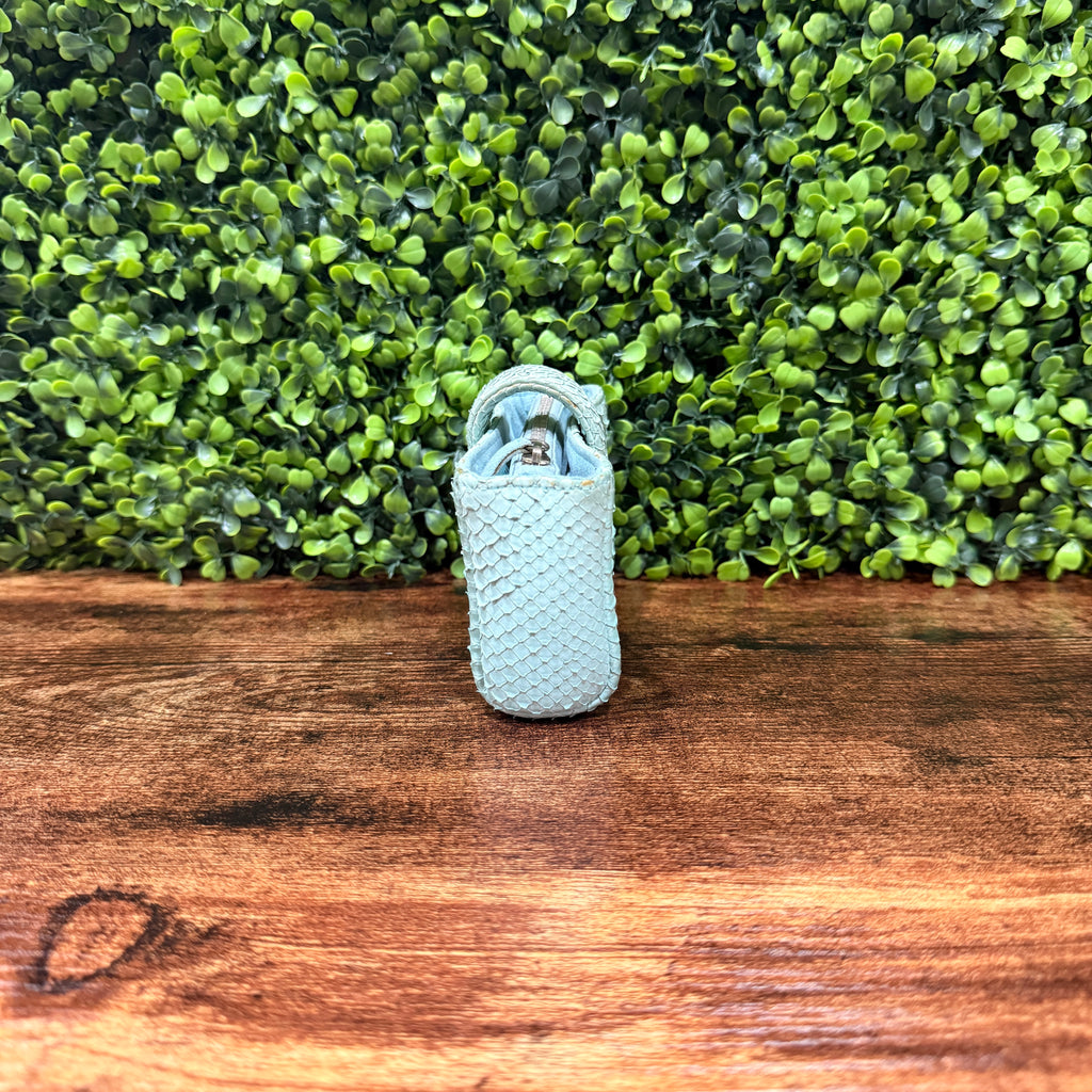 Chanel Python Mint Phone Holder Clutch