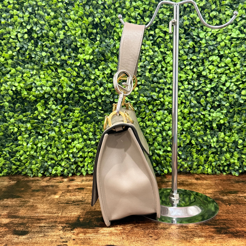 Fendi Kan I F Beige Shoulder Bag
