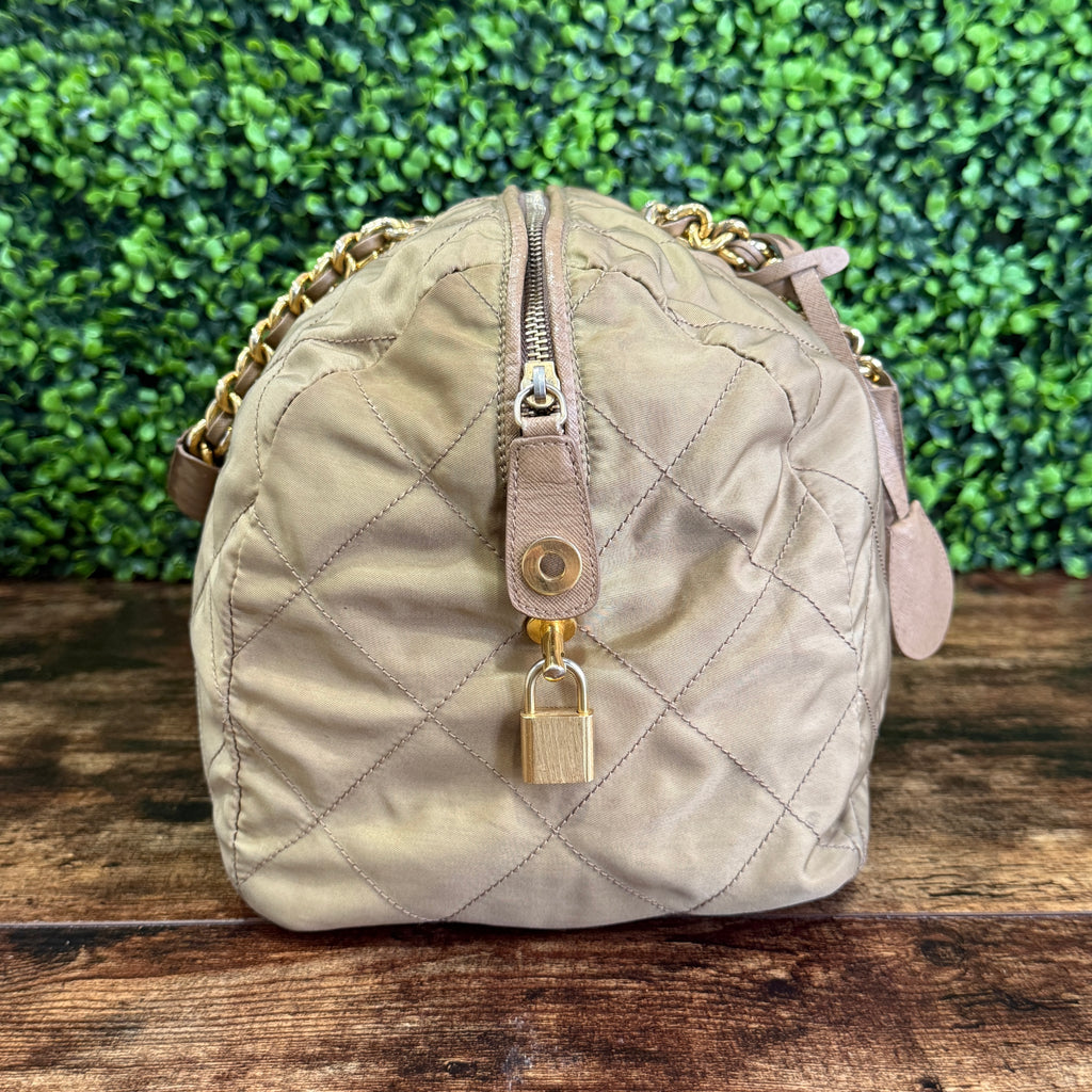 Prada Quilted Nylon Handbag