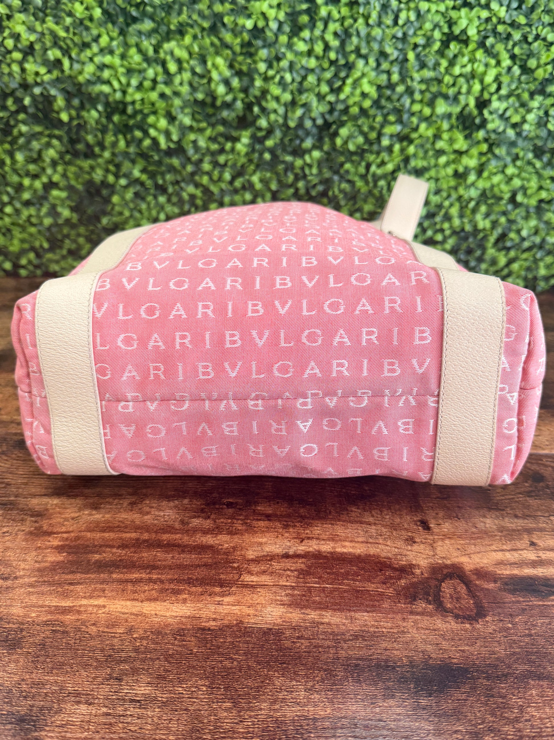 Bvlgari Pink Logomania Tote Bag