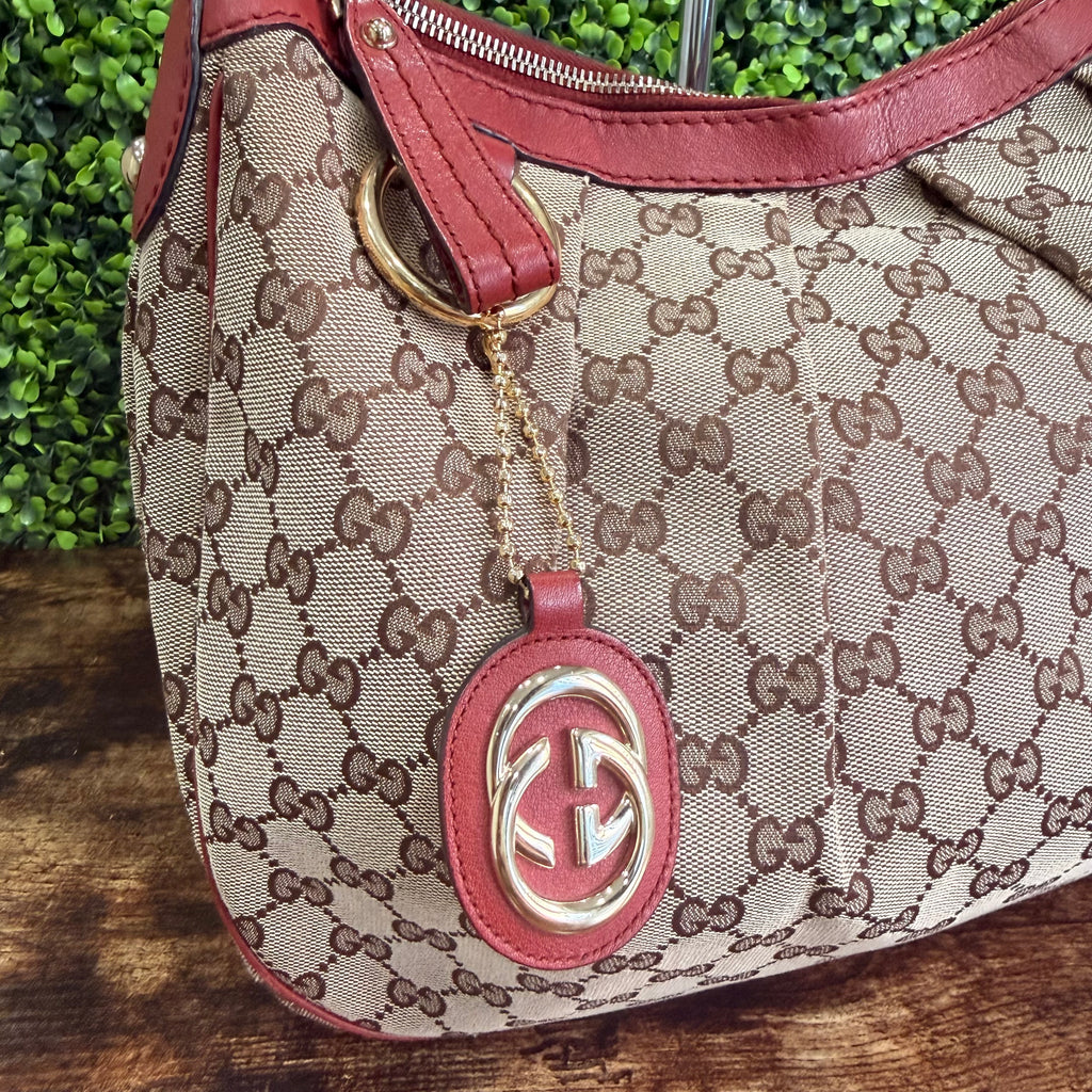 Gucci Sukey Canvas Hobo Medium