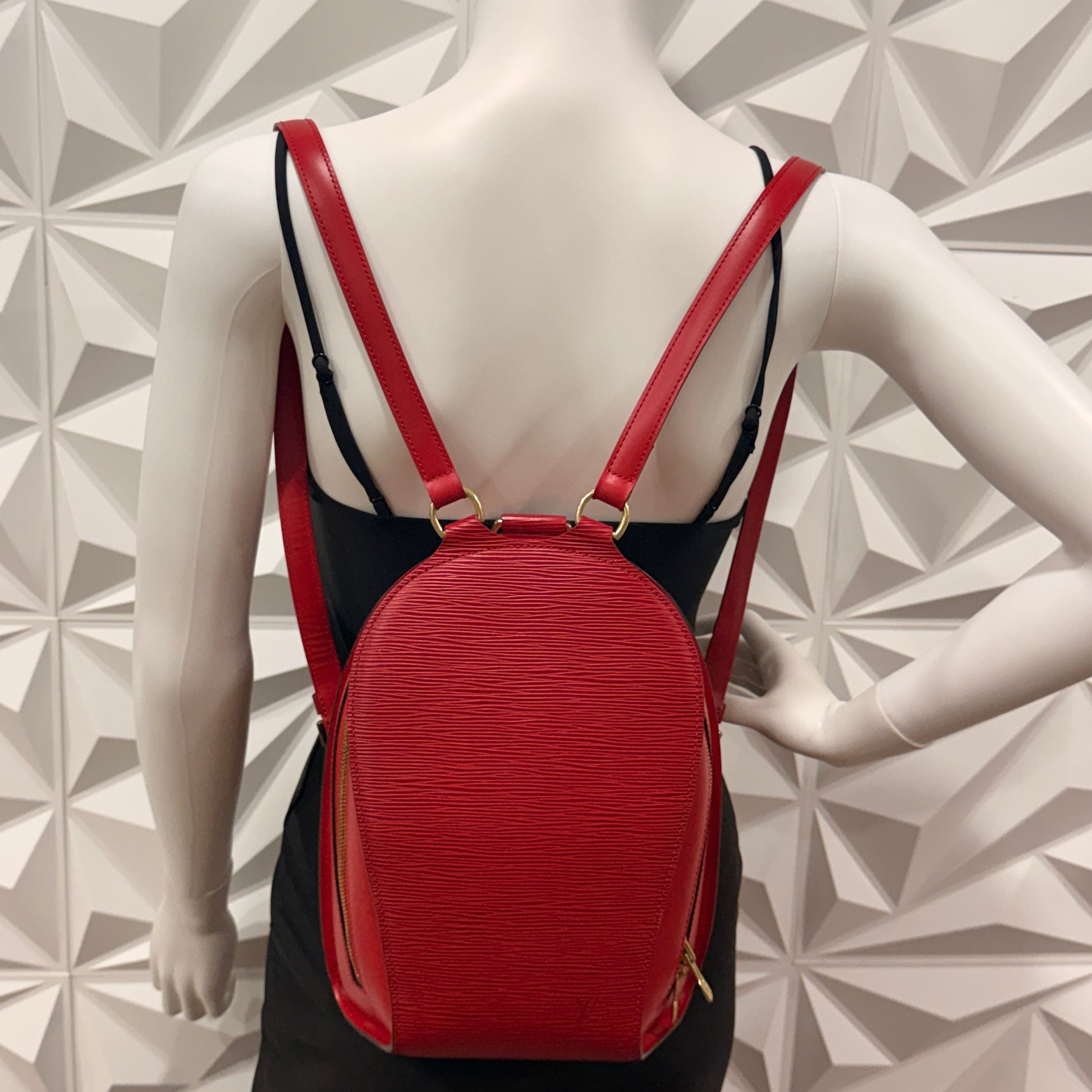 Louis Vuitton Mabillon Backpack Epi Red