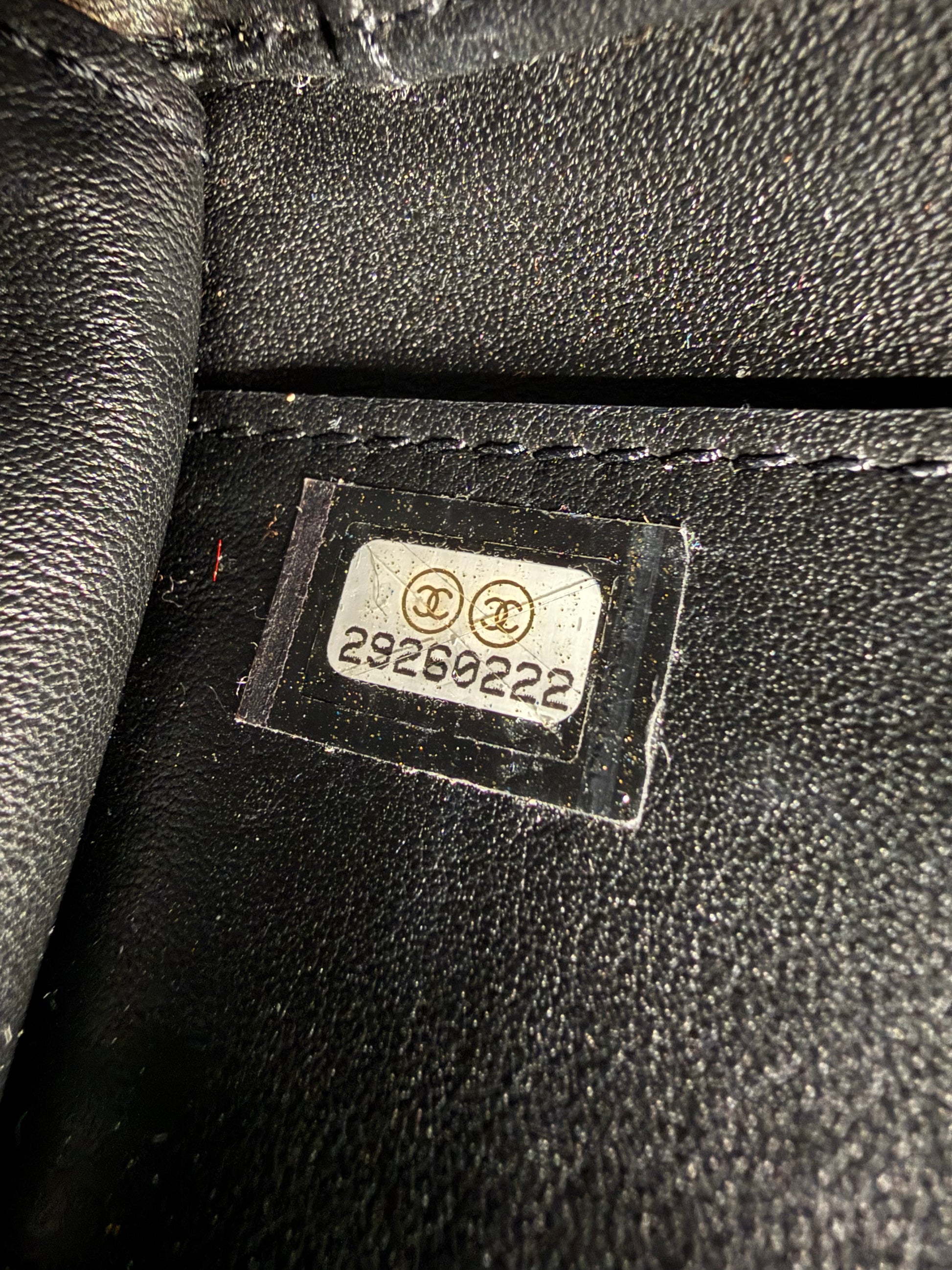 Chanel Filigree Quilted Caviar Vanity Case