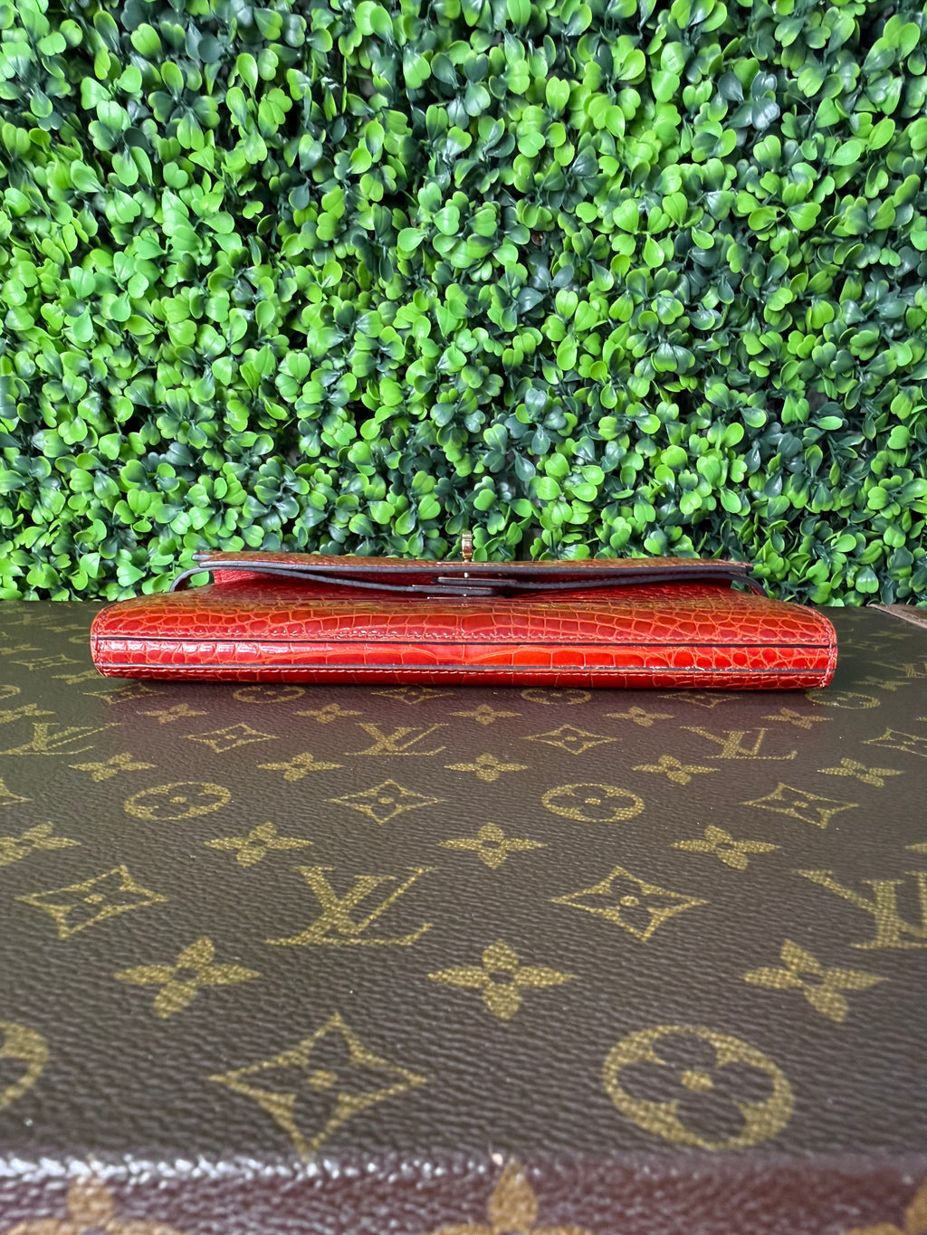 Hermes Red Kelly Clutch