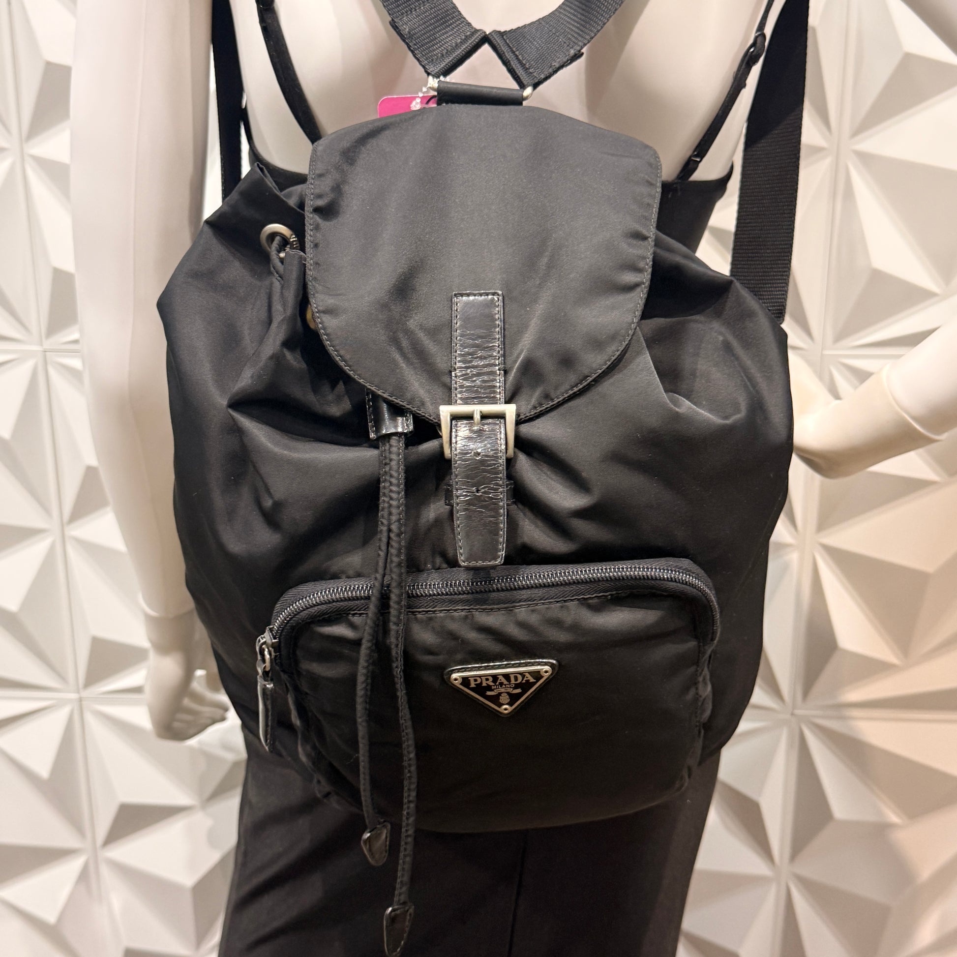 Prada Nylon Cinch Backpack