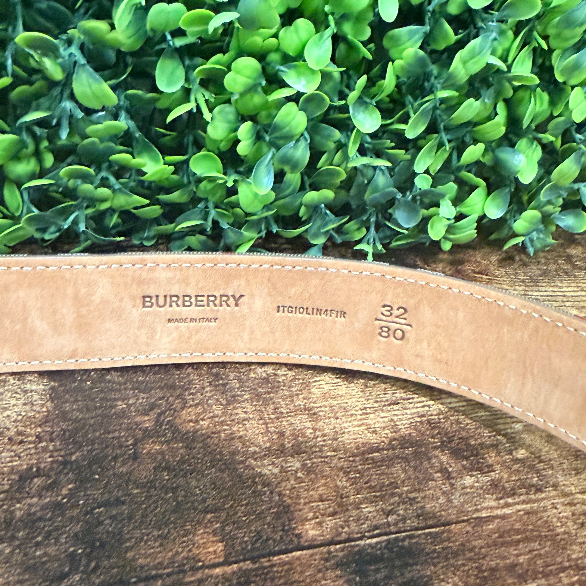 Burberry Vintage Check Belt