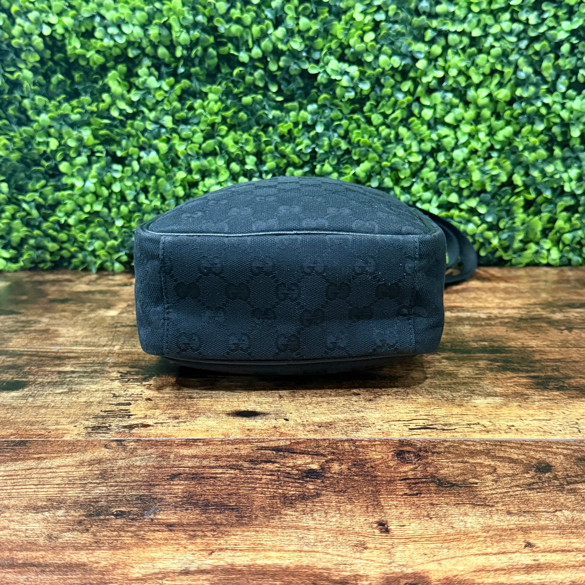 Gucci Black GG Canvas Crossbody