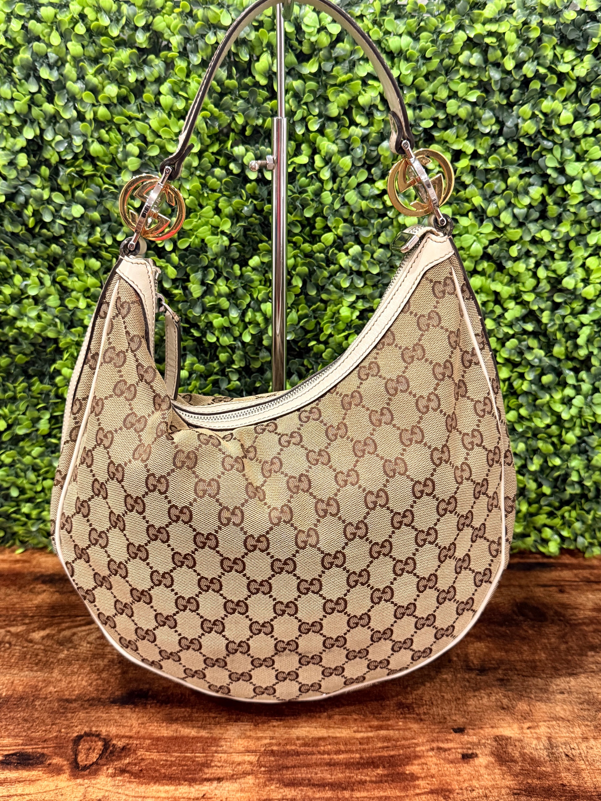 Gucci Twins GG Canvas Hobo Bag