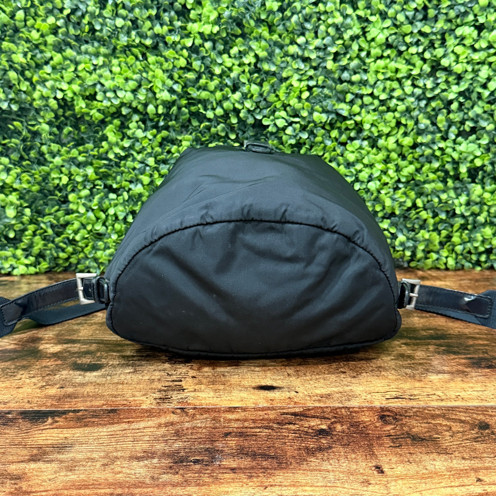 Prada Black Tessuto Drawstring Backpack