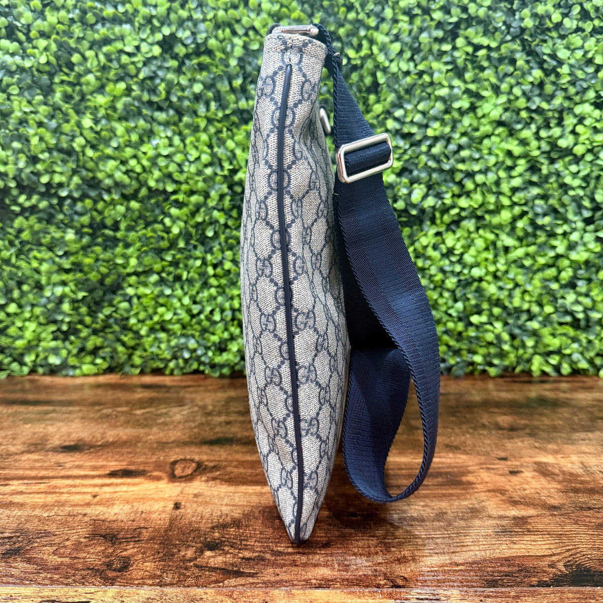 Gucci Canva Blue Crossbody