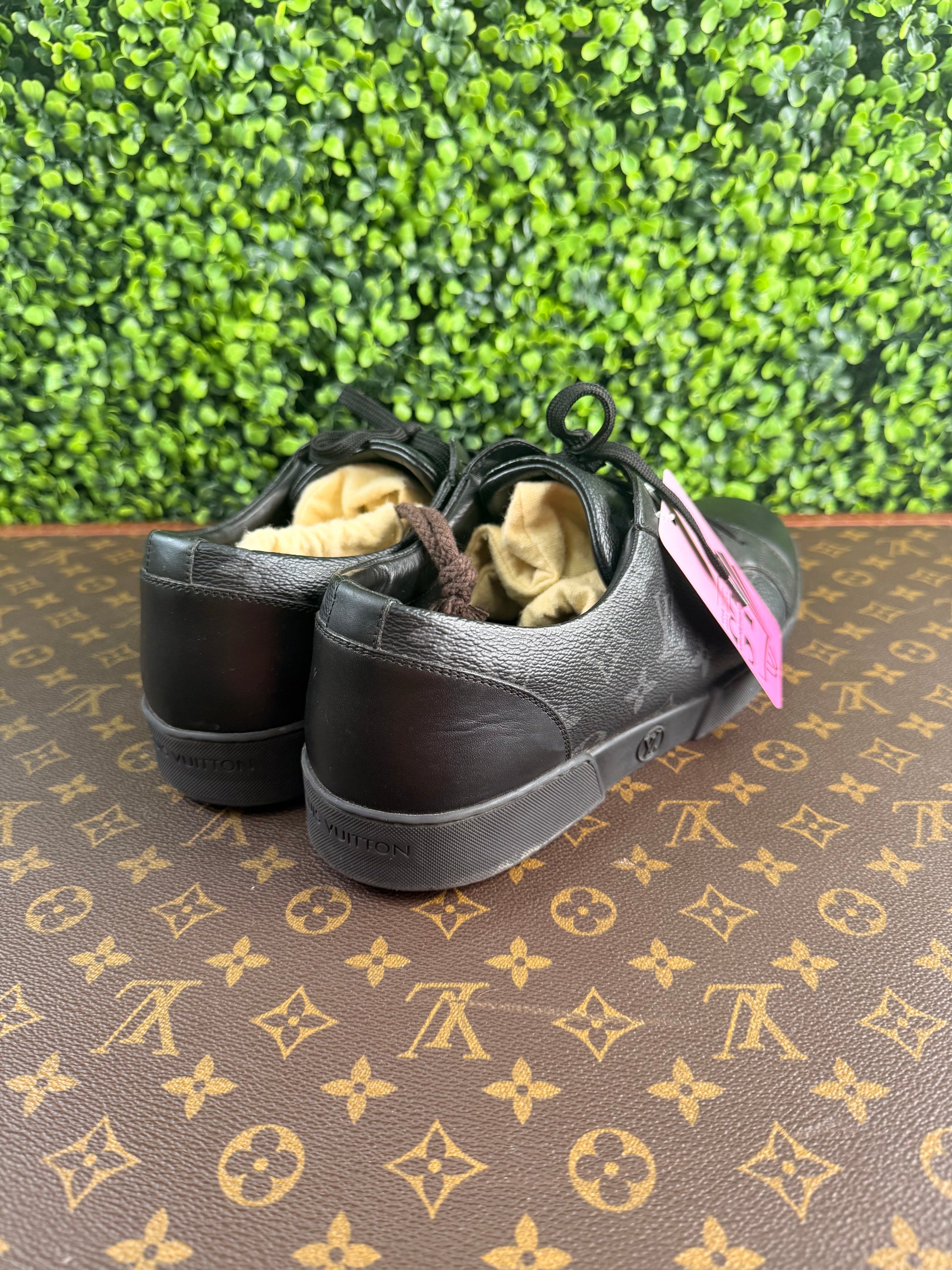 Louis Vuitton Monogram Eclipse Low Top Black Sneakers