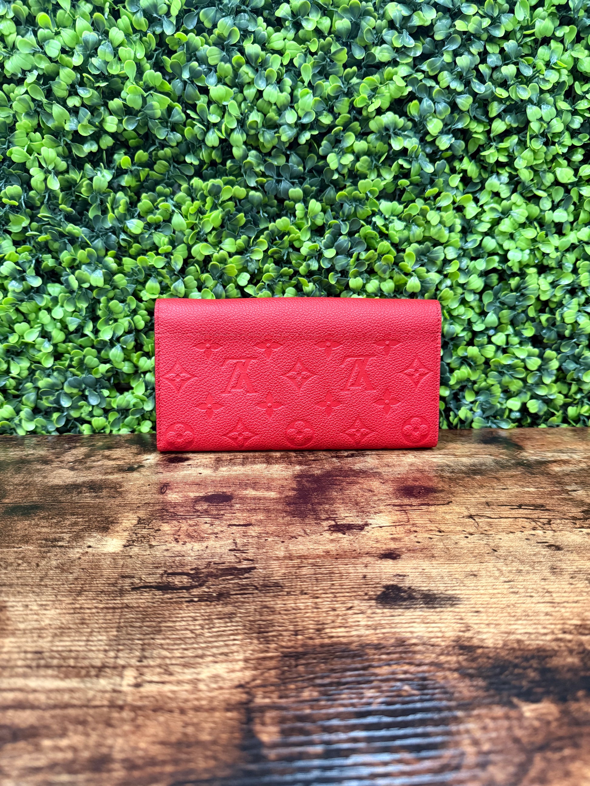 Louis Vuitton Wallet Empreinte Red