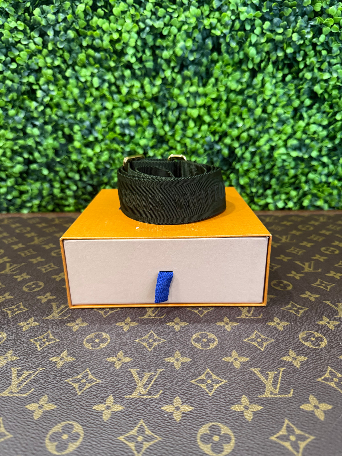 Louis Vuitton Green Nylon Strap