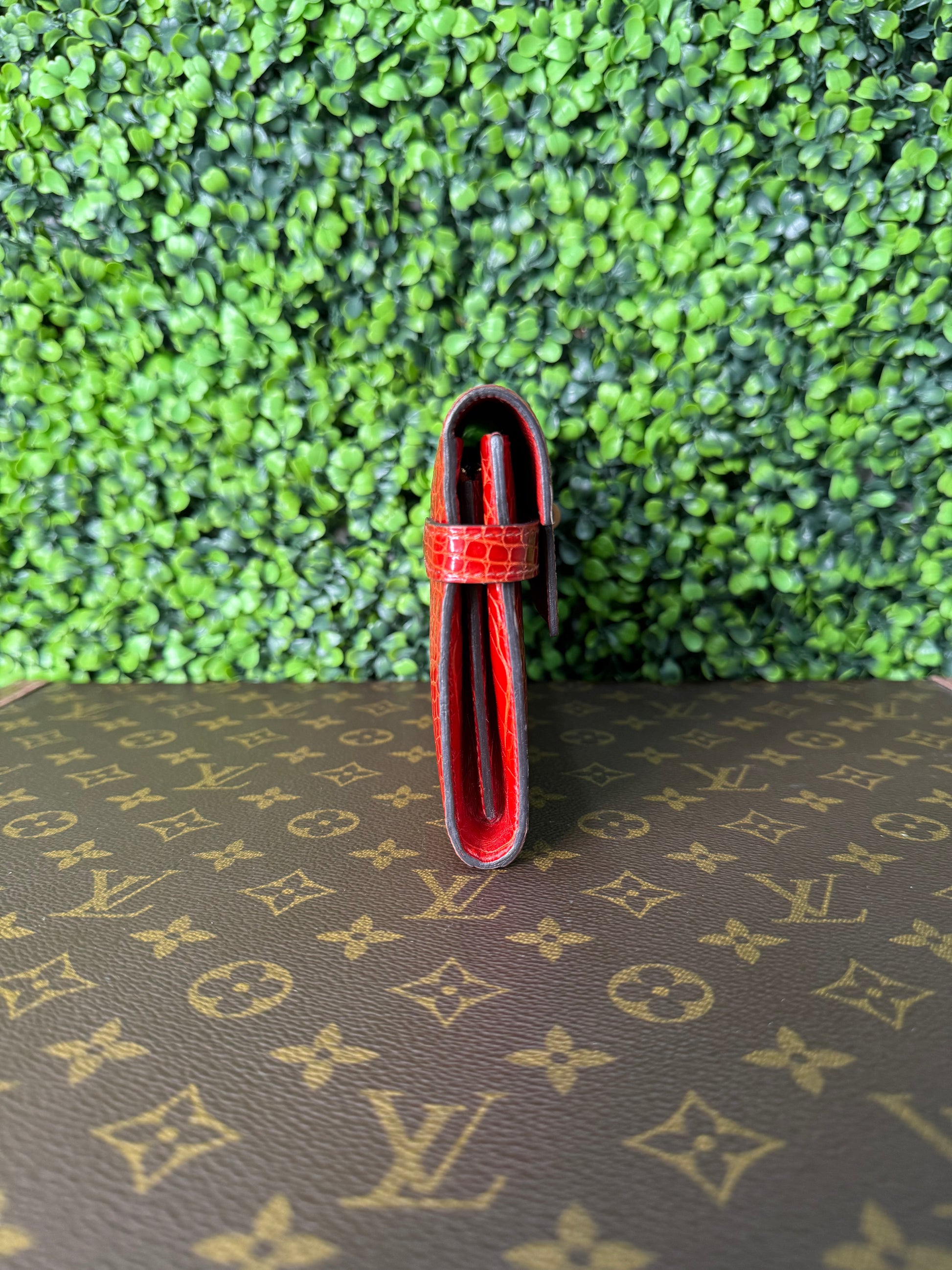 Hermes Red Kelly Clutch
