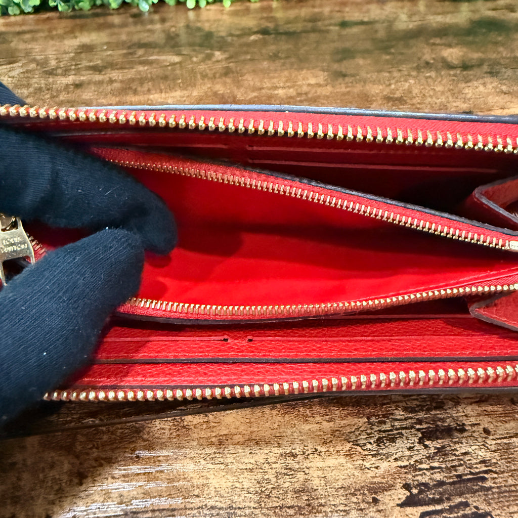 Louis Vuitton Monogram Red Empreinte Wallet