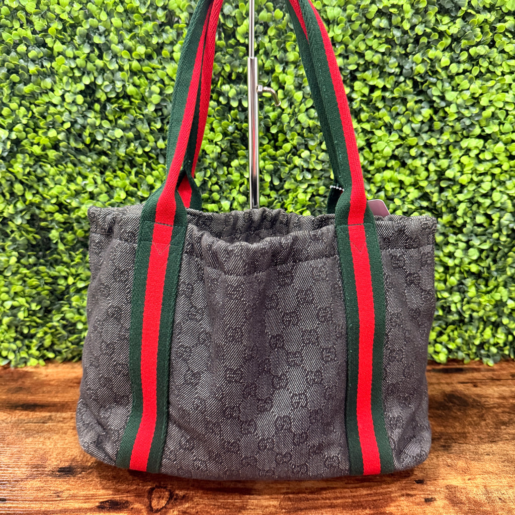 Gucci Black GG Canvas Tote