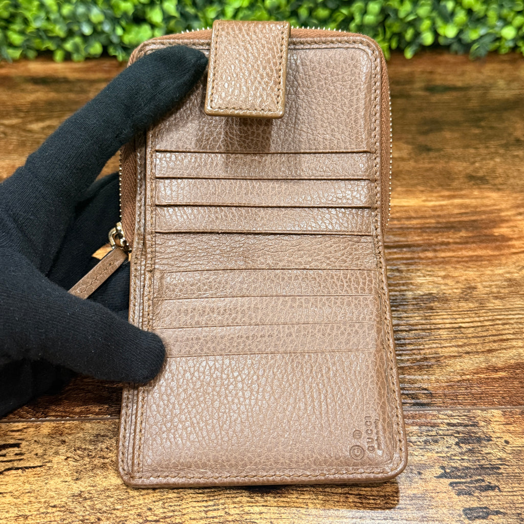 Gucci Beige Bifold Compact Wallet
