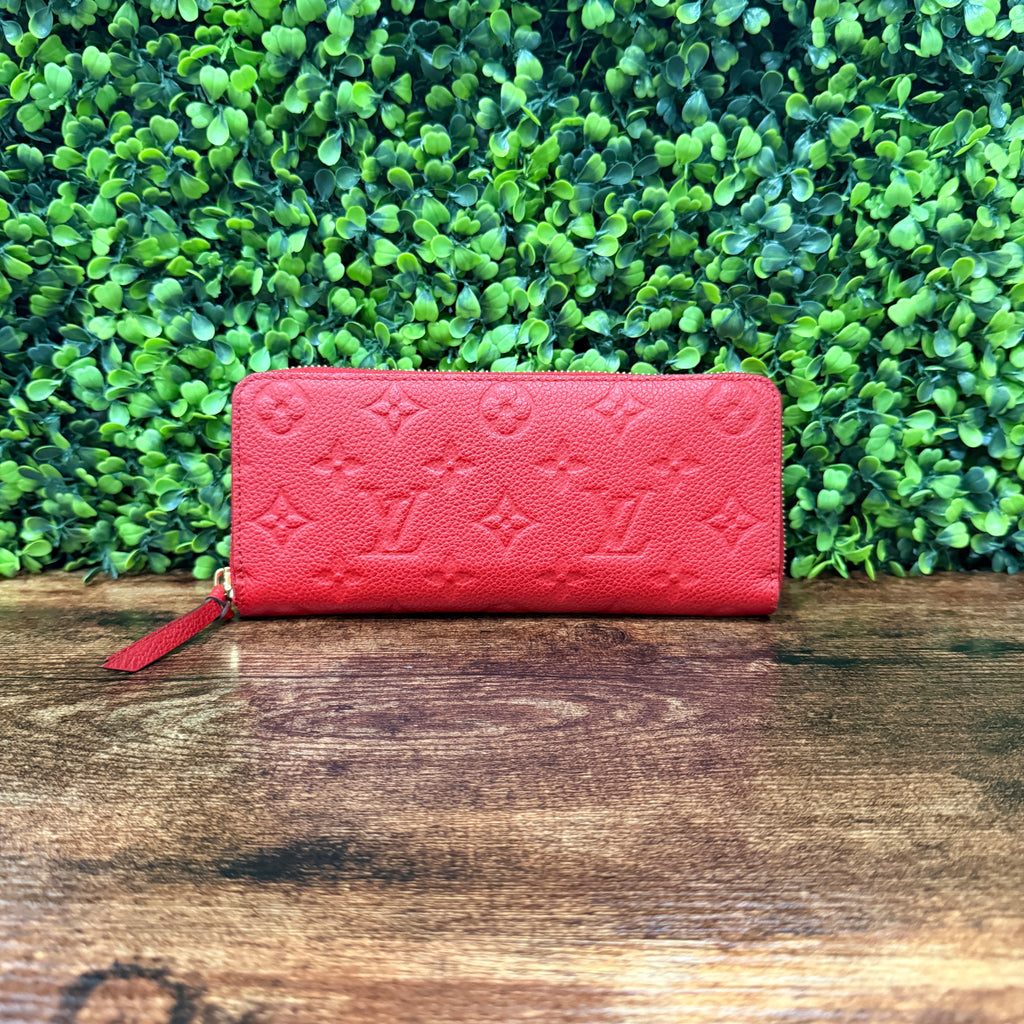 Louis Vuitton Monogram Red Empreinte Wallet