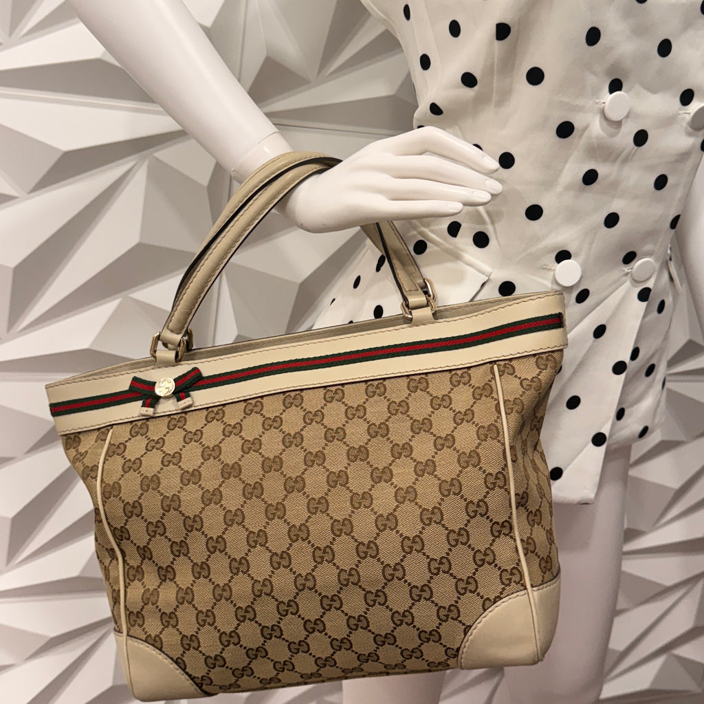 Gucci GG Canvas Mayfair Tote Bag