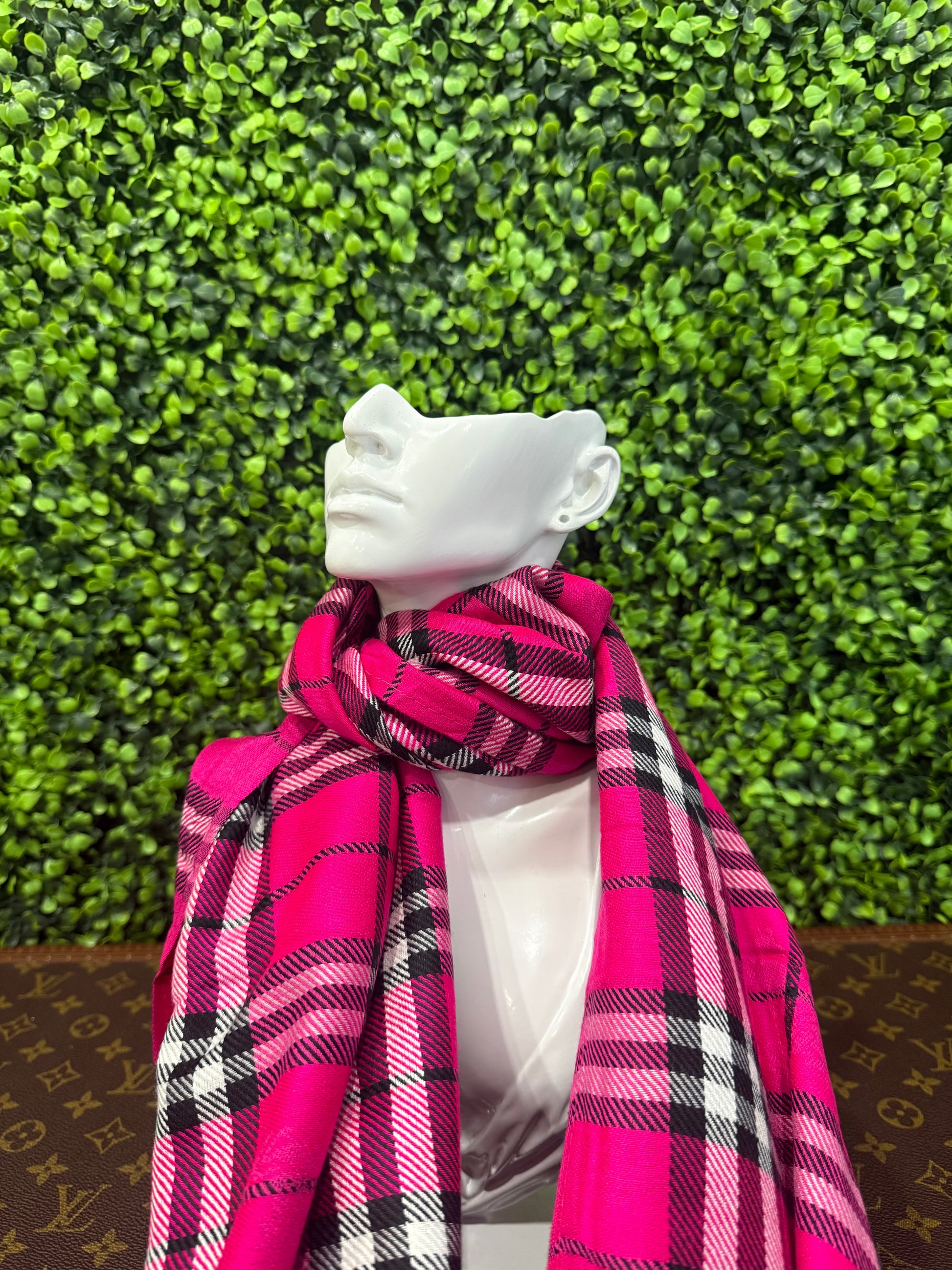 Burberry Pink Giant Wool Scarf