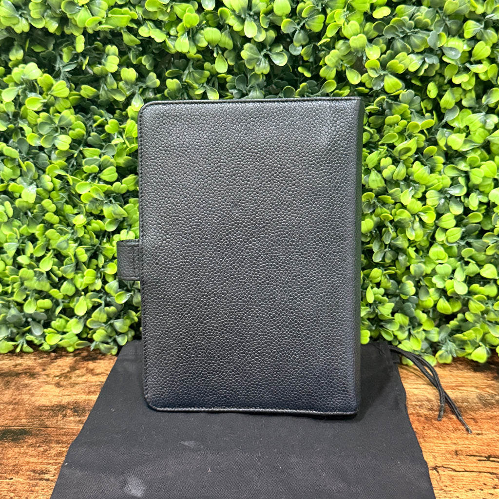 Chanel Black Caviar Leather Agenda Cover