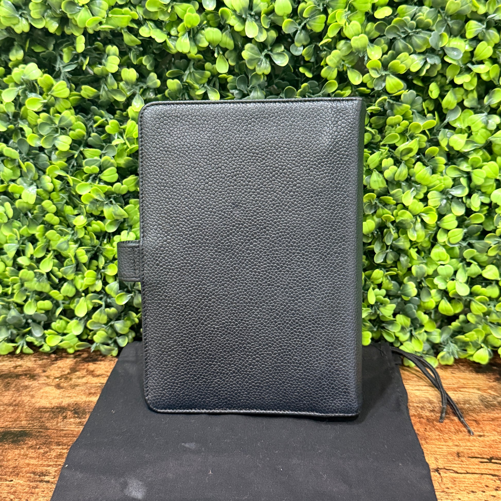 Chanel Black Caviar Leather Agenda Cover