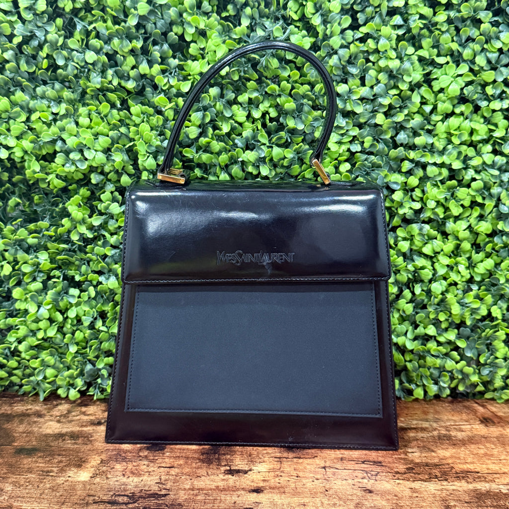 YSL Leather Top Handle Bag
