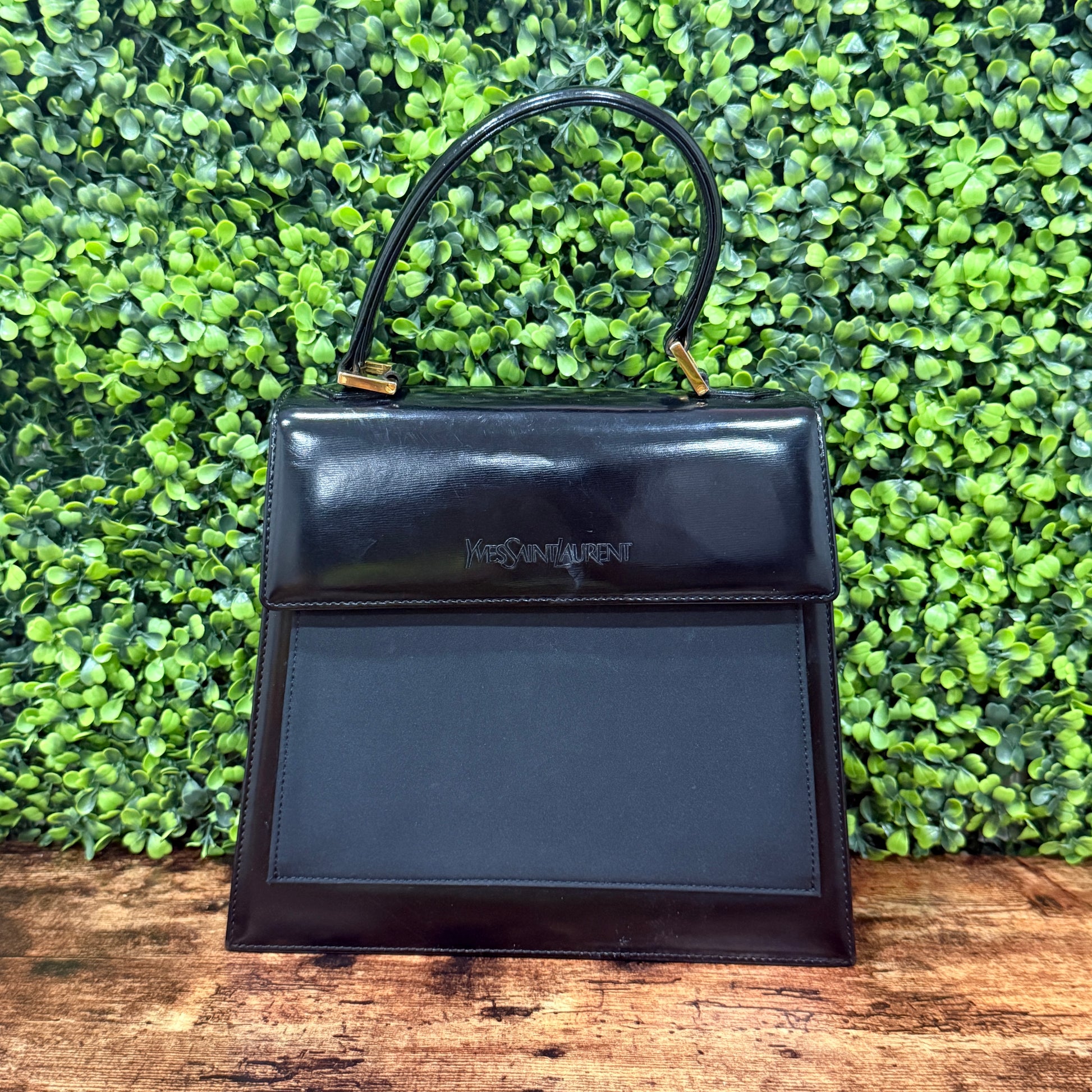 YSL Leather Top Handle Bag