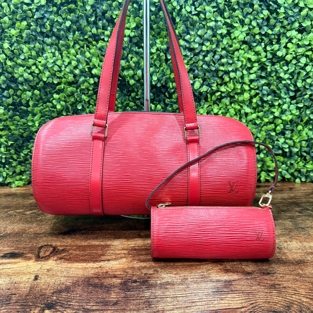 Louis Vuitton Red Pavilion Bag Epi