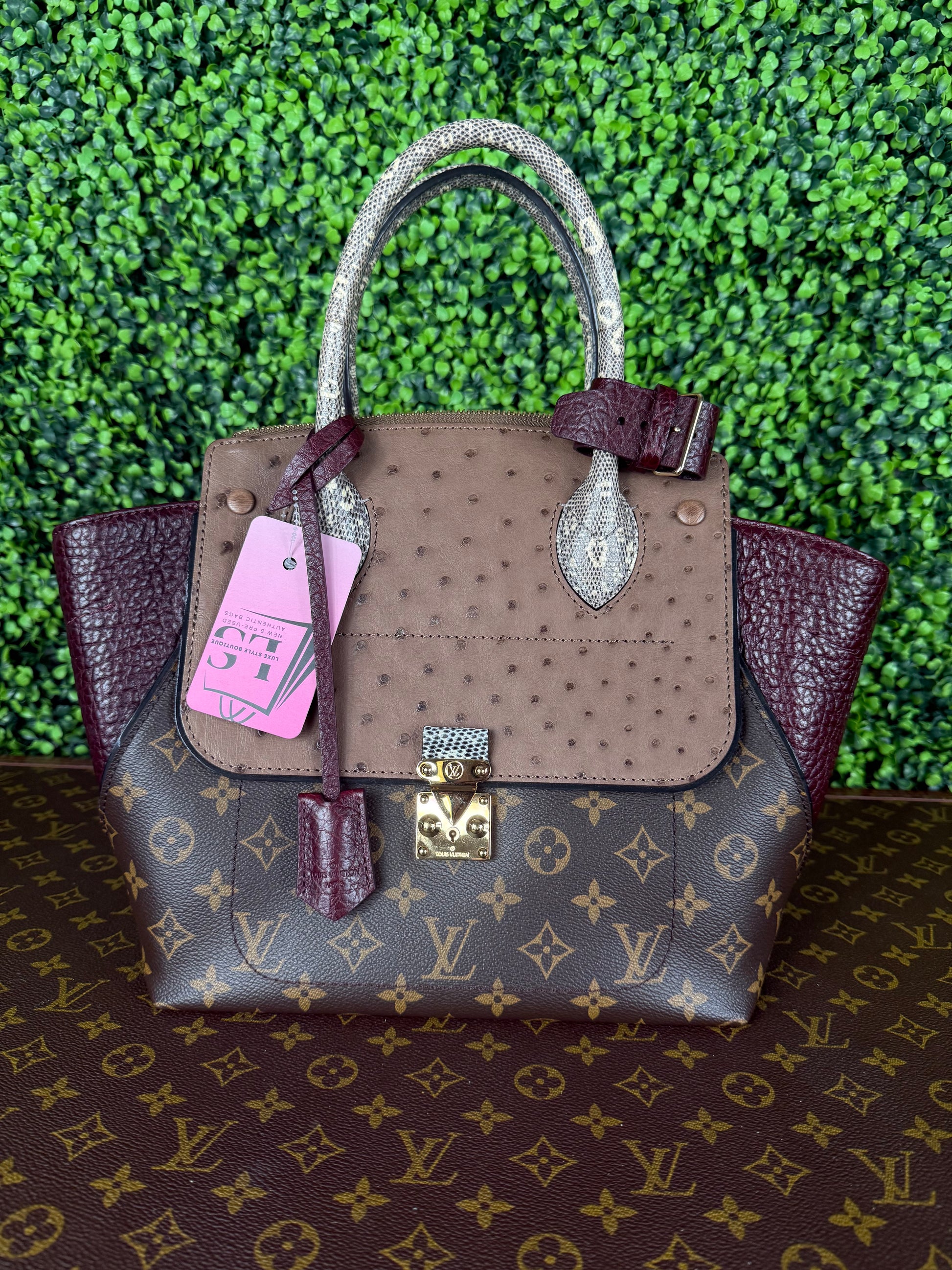 Louis Vuitton Ostrich & Python Majestuex MM