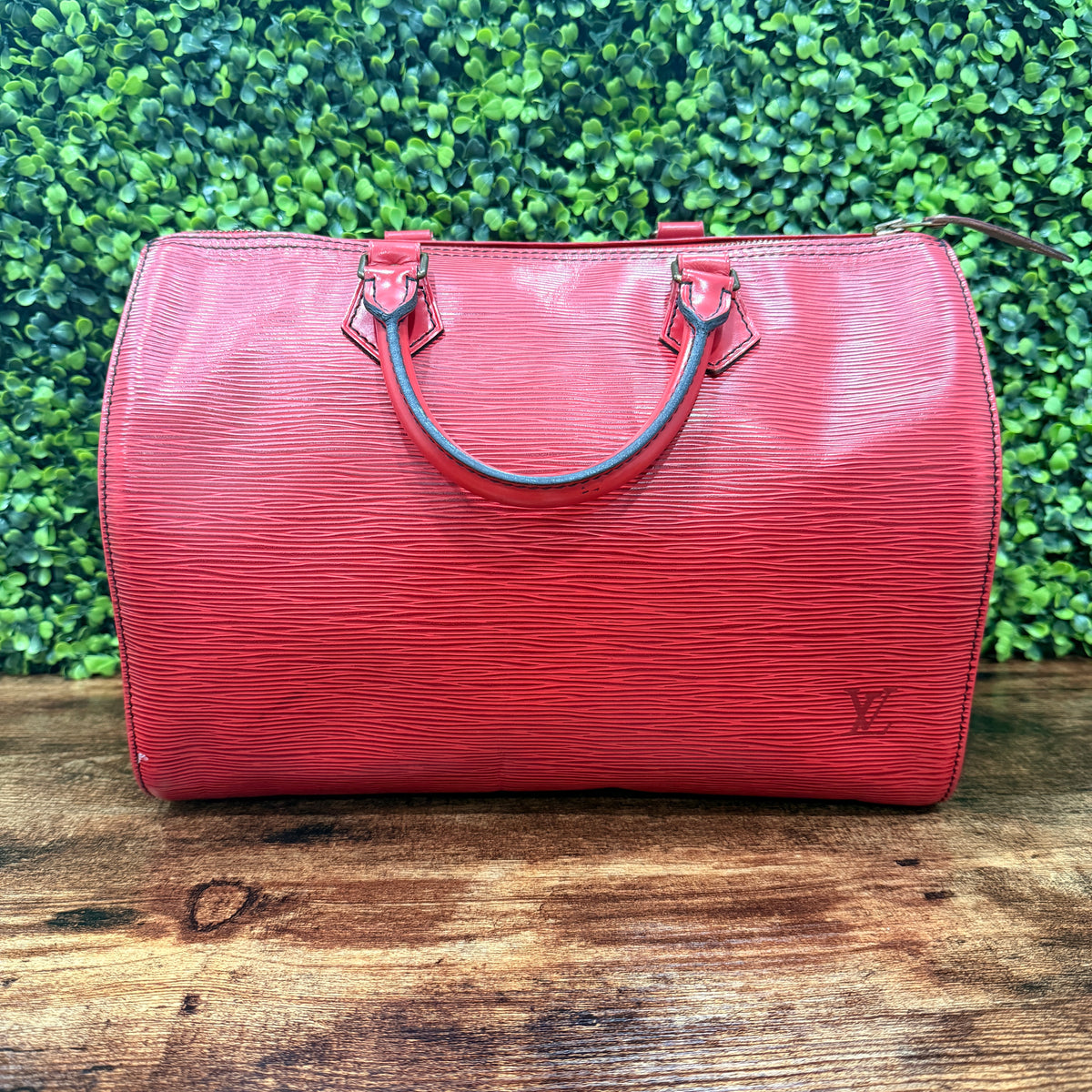 Louis Vuitton Red Speedy 30 Epi