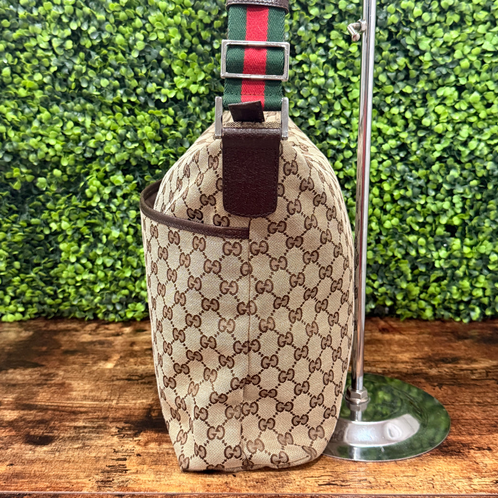 Gucci GG Canvas Web Crossbody Bag