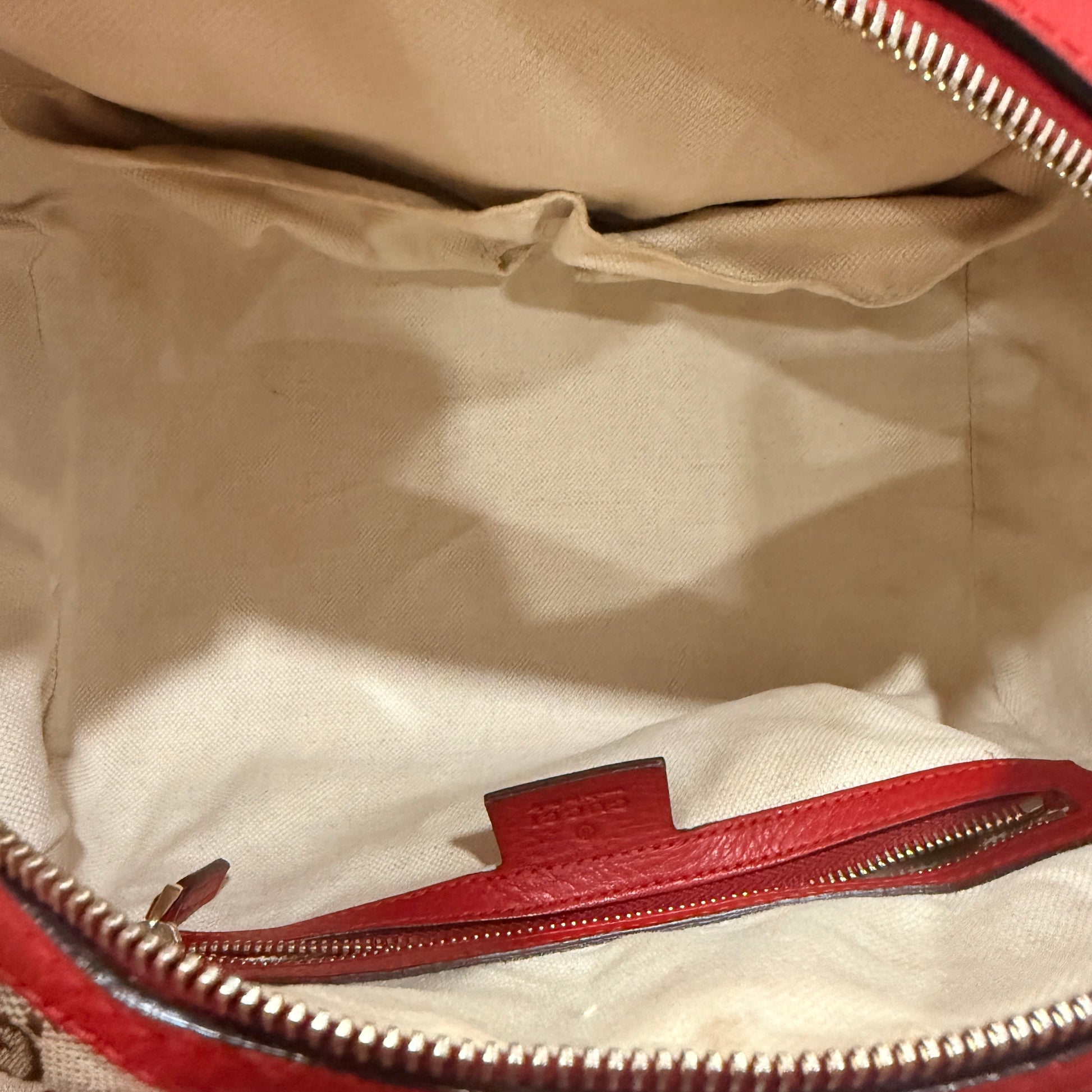 Gucci GG Canvas Small Web Boston Bag