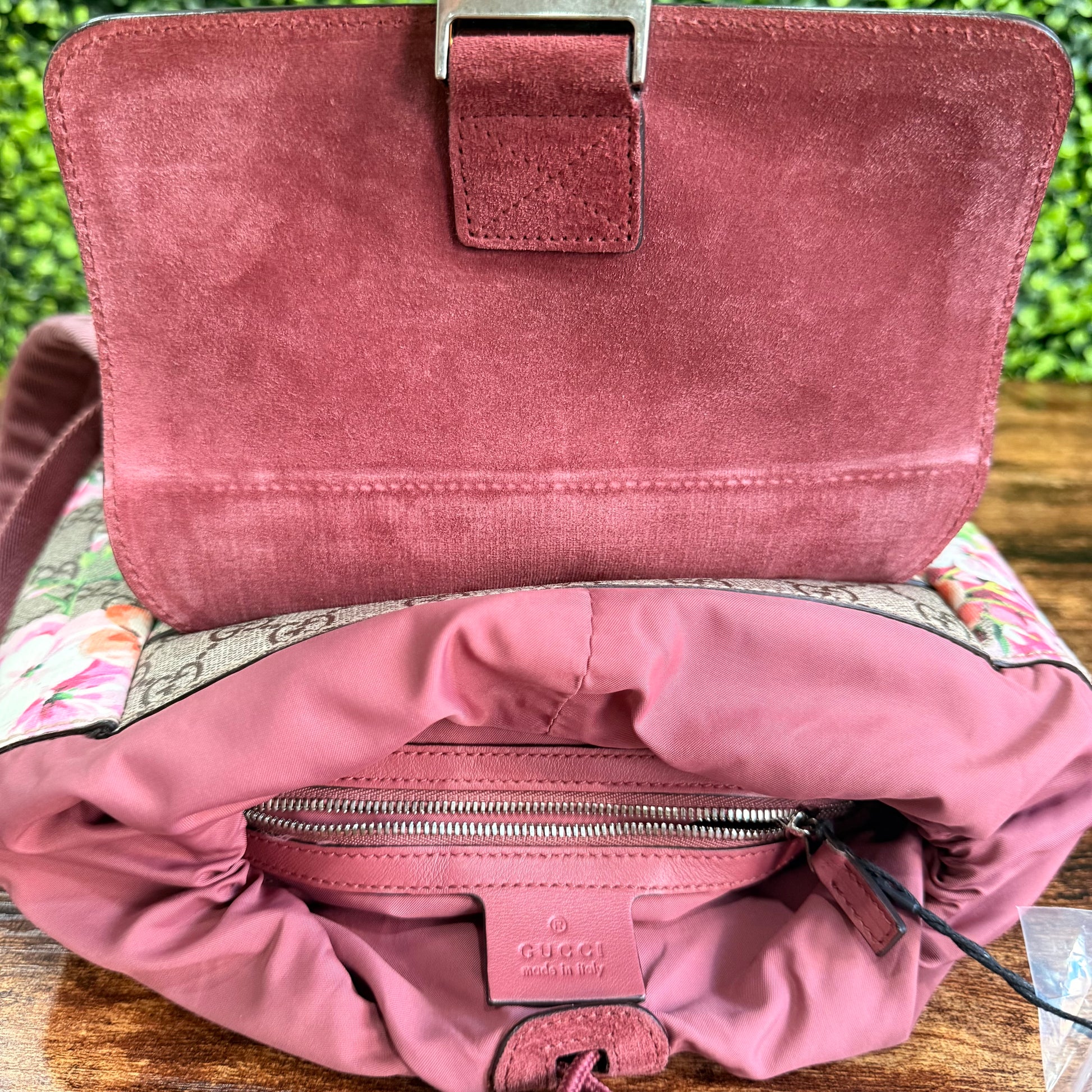 Gucci GG Supreme Canvas Bloom Backpack