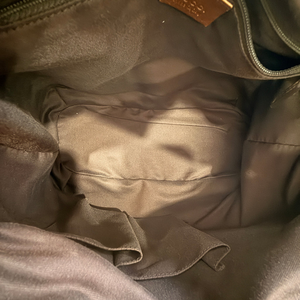 Gucci GG Canvas Sukey Satchel Bag