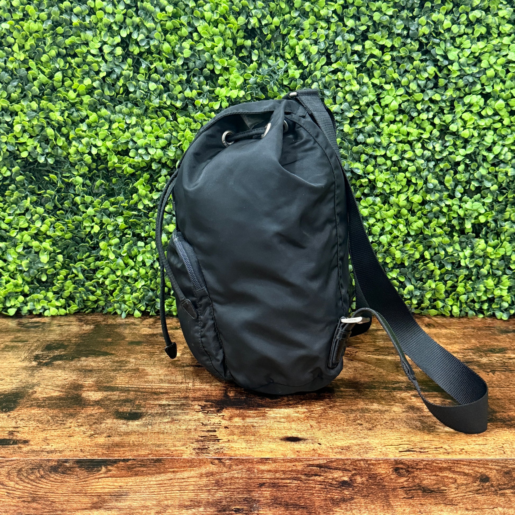 Prada Nylon Cinch Backpack