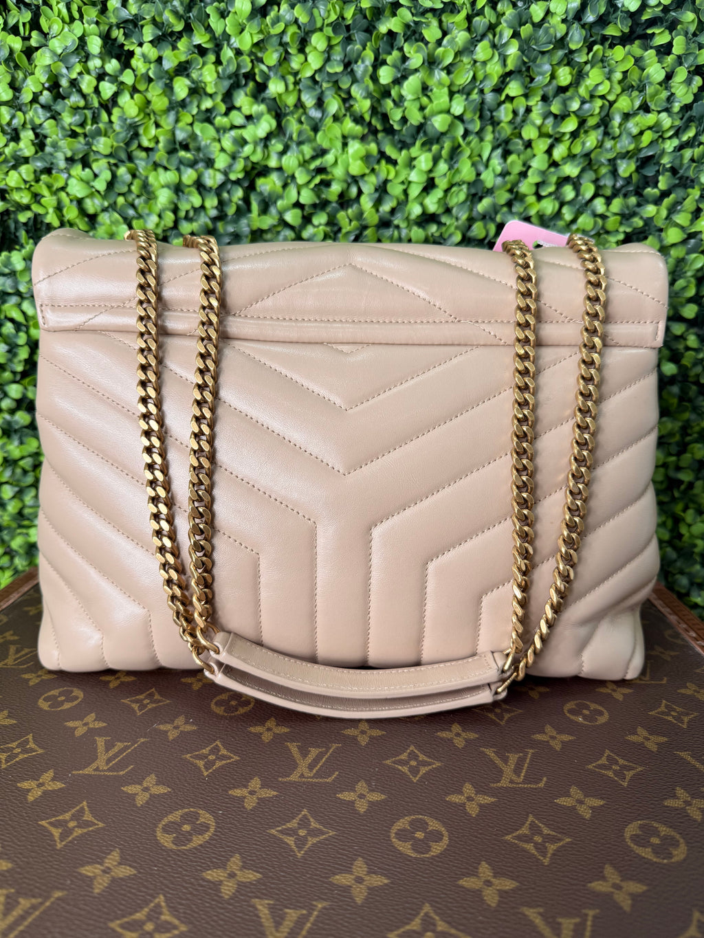 YSL Leather Loulou Beige