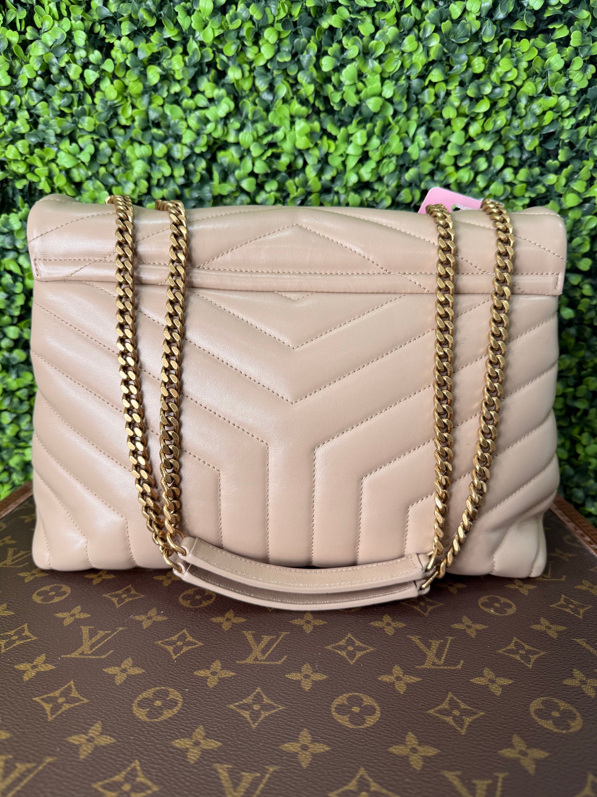 YSL Leather Loulou Beige
