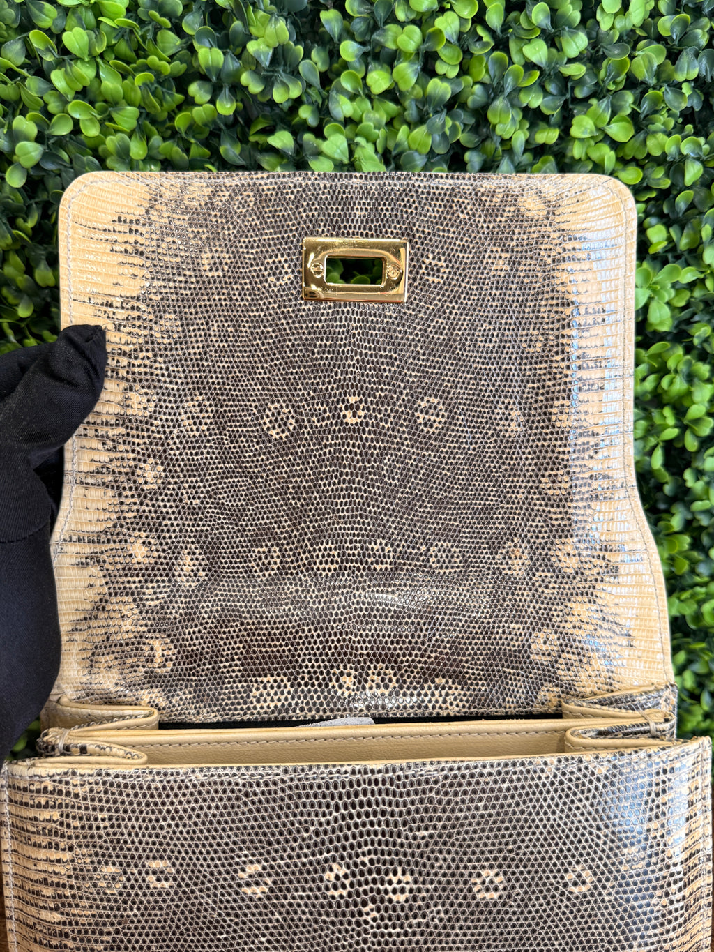 Fendi SAS Lizard Skin Handbag