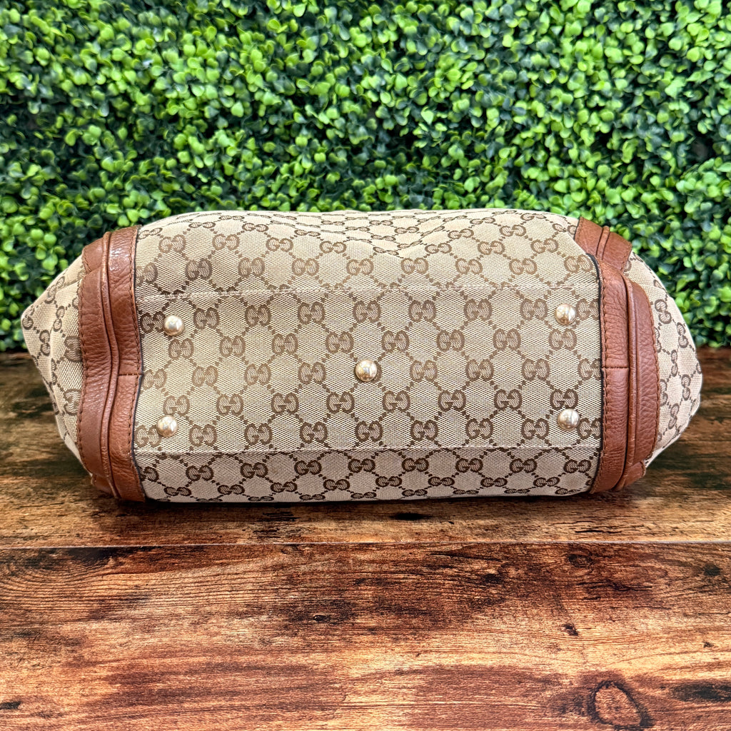 Gucci Bella GG Canvas Hobo Bag